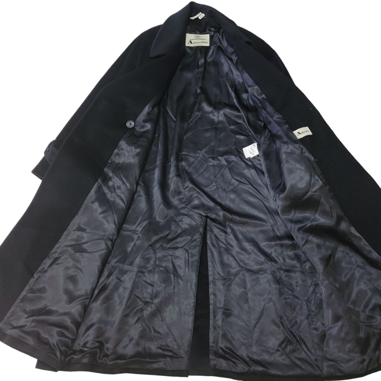 美品】英国製 アクアスキュータム AQUASCUTUM アンゴラ カシミヤ混 