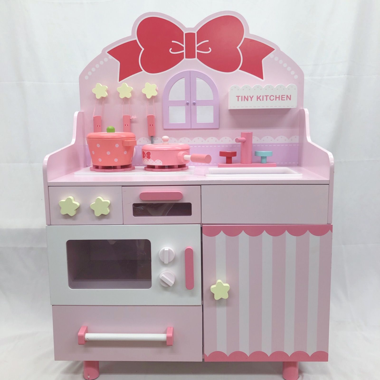 木製ままごとキッチン/木製おもちゃセット