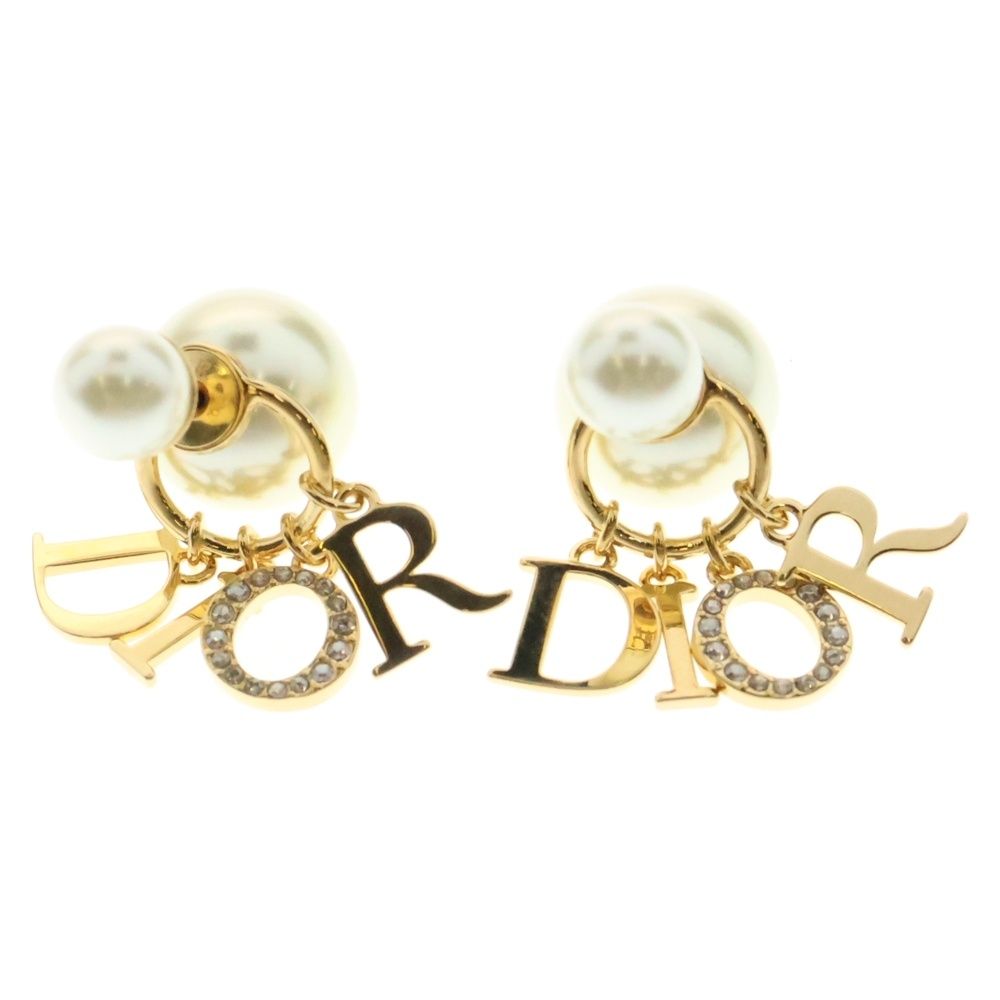 Dior ピアス トライバル　ロゴ コスチューム ラインストーン Christian Dior ≪新品≫ ディオール ピアス トライバル