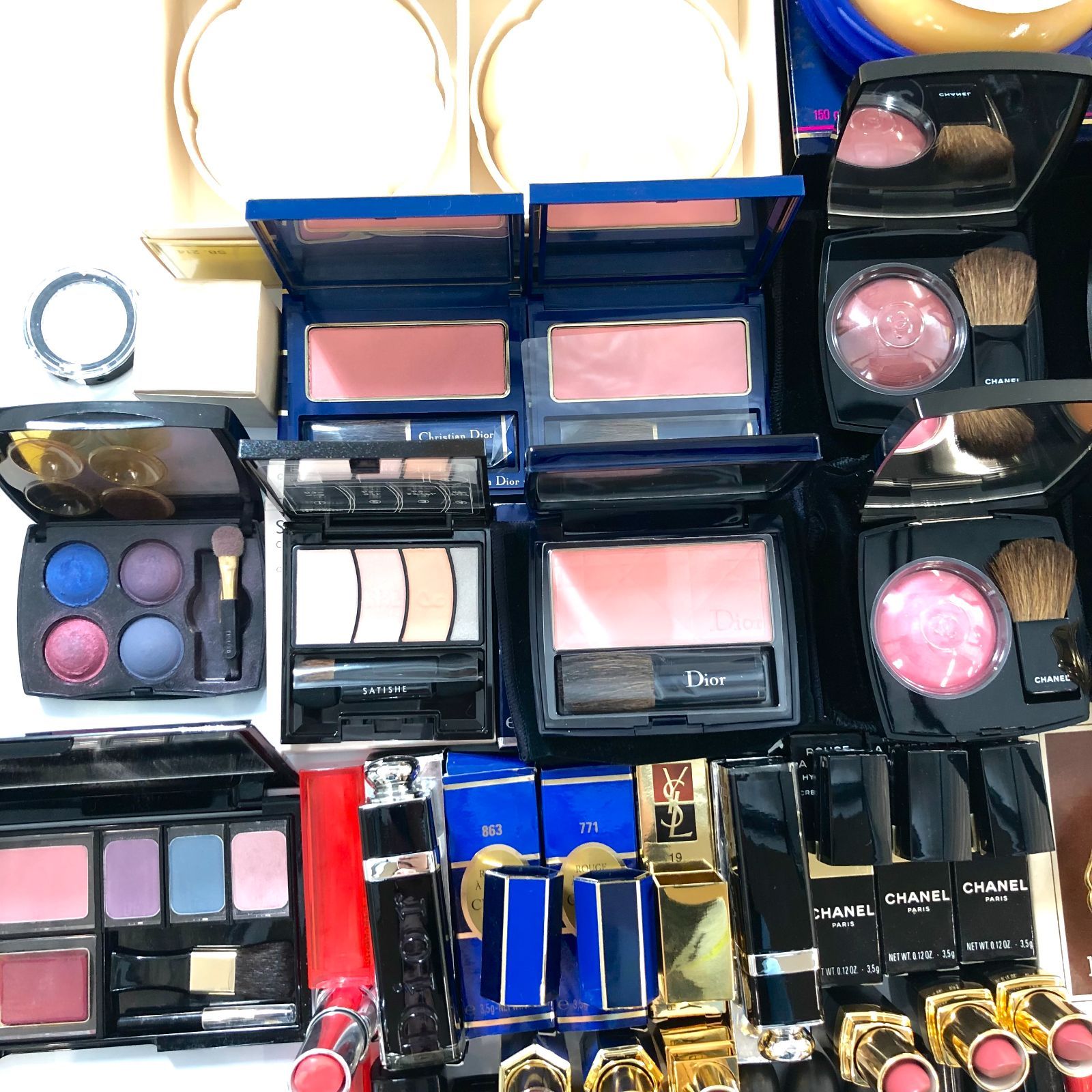 シャネル ディオール イブサンローラン等 コスメ 大量まとめ 80点以上