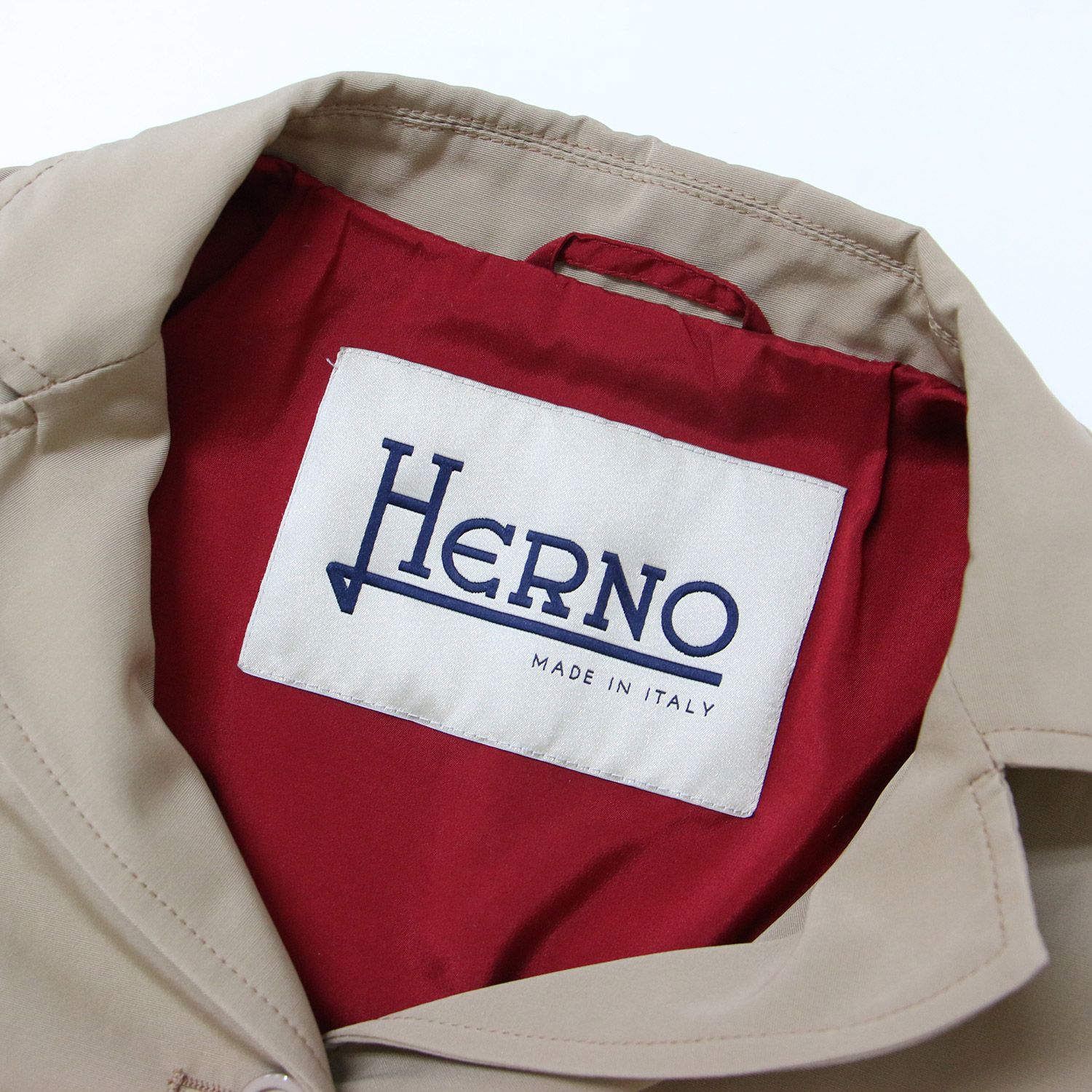 美品 HERNO ヘルノ コート ダスターコート ステンカラーコート