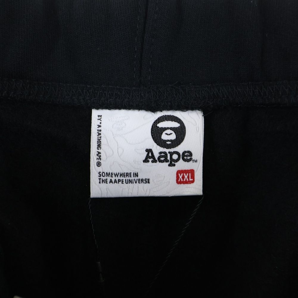  AAPE BY A BATHING APE エーエイプバイアベイシングエイプ MAIN SWEAT PANTS エイプ メニー スウェット エンブロイダリー バックカモ ロングパンツ ブラック その他 メンズ
