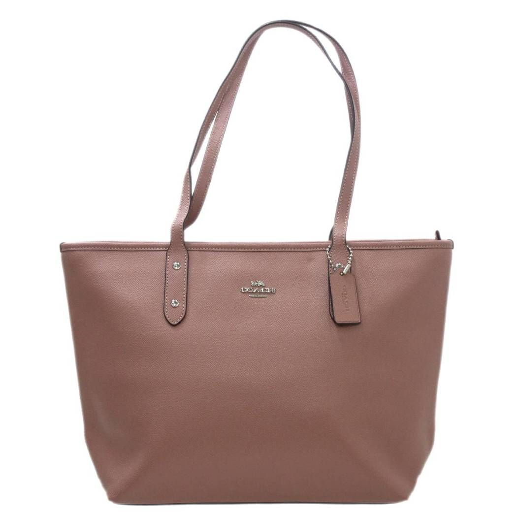 COACH ベージュ ピンク トートバッグ コーチ アウトレット トートバッグ レディース ジップ トップ