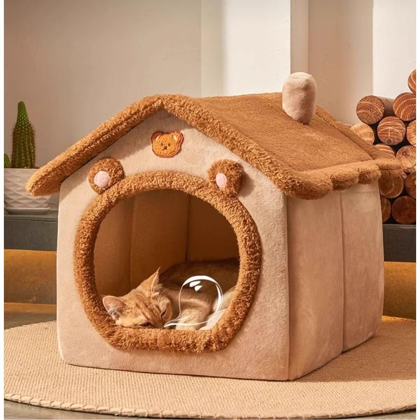 ペットハウス 猫ハウス ドーム型 犬ハウス 小型犬 クッション 洗える ペットベット 秋用 冬用 犬ベッド 猫ベッド ドッグハウス ふわふわ 隠れ ハウス もふもふ