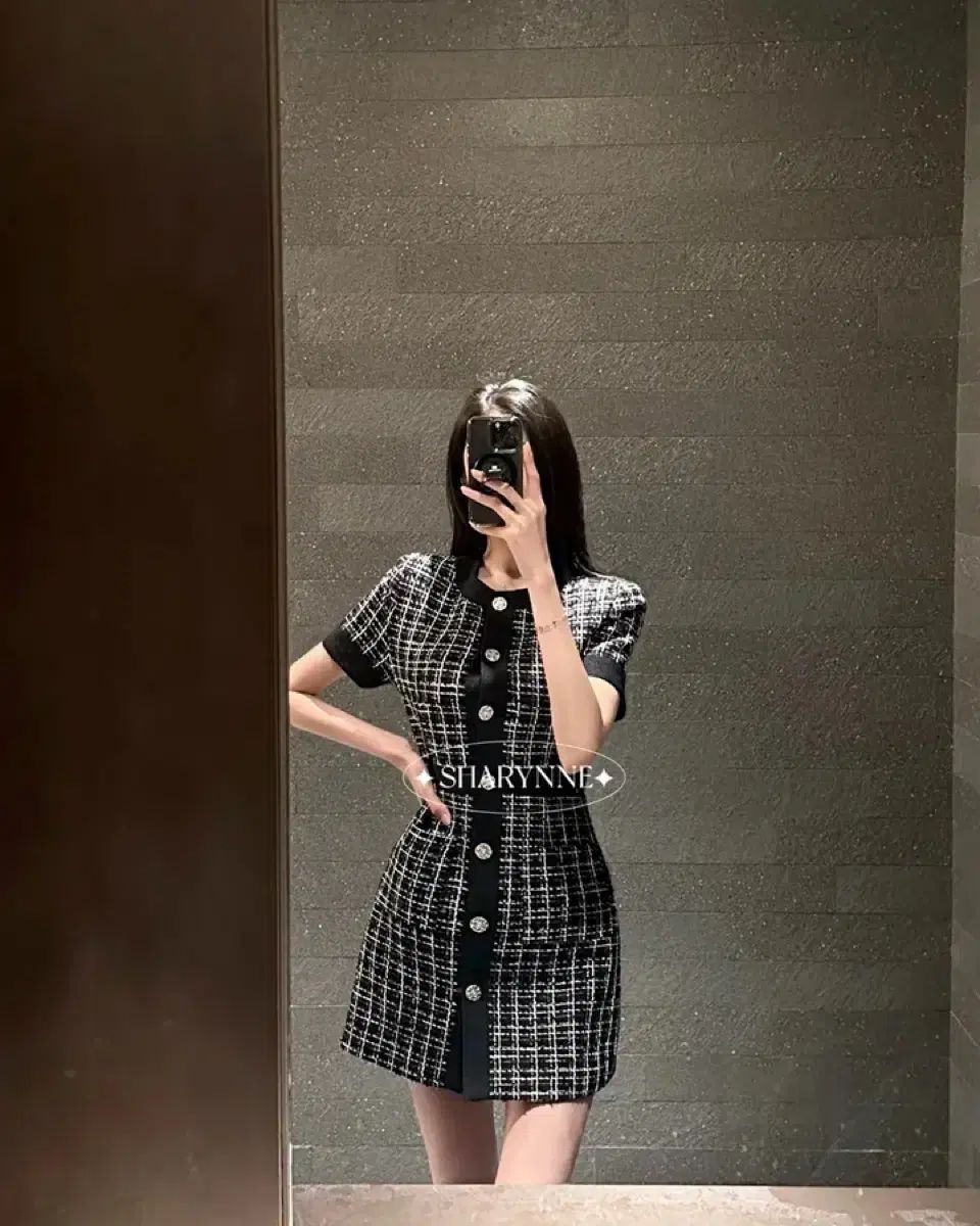 ゲストルック ツイード ワンピース deaube あかしわ 服を着る ローズ