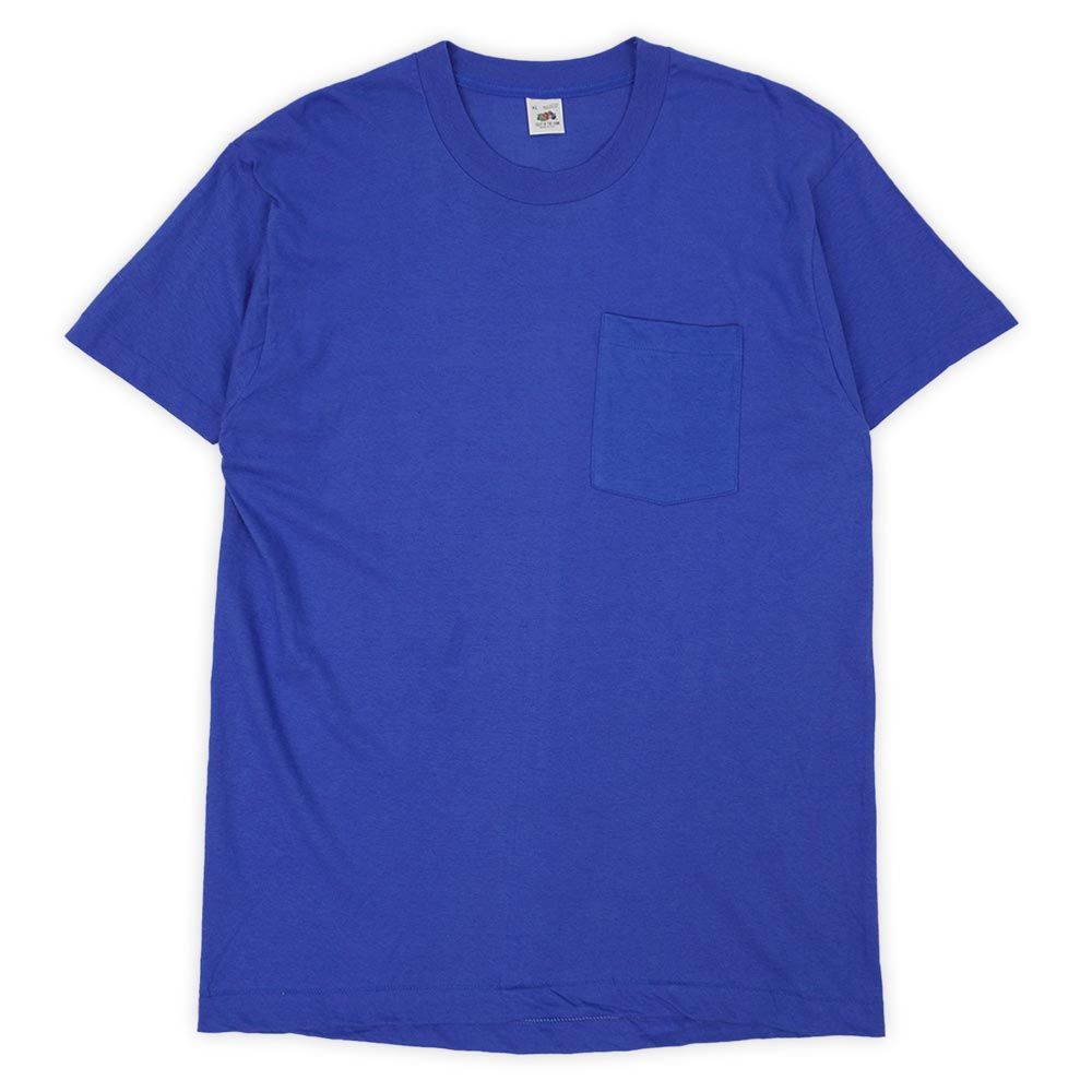 ブランク 無地 XL USA製 80s ポケTシャツ シングル フルーツ