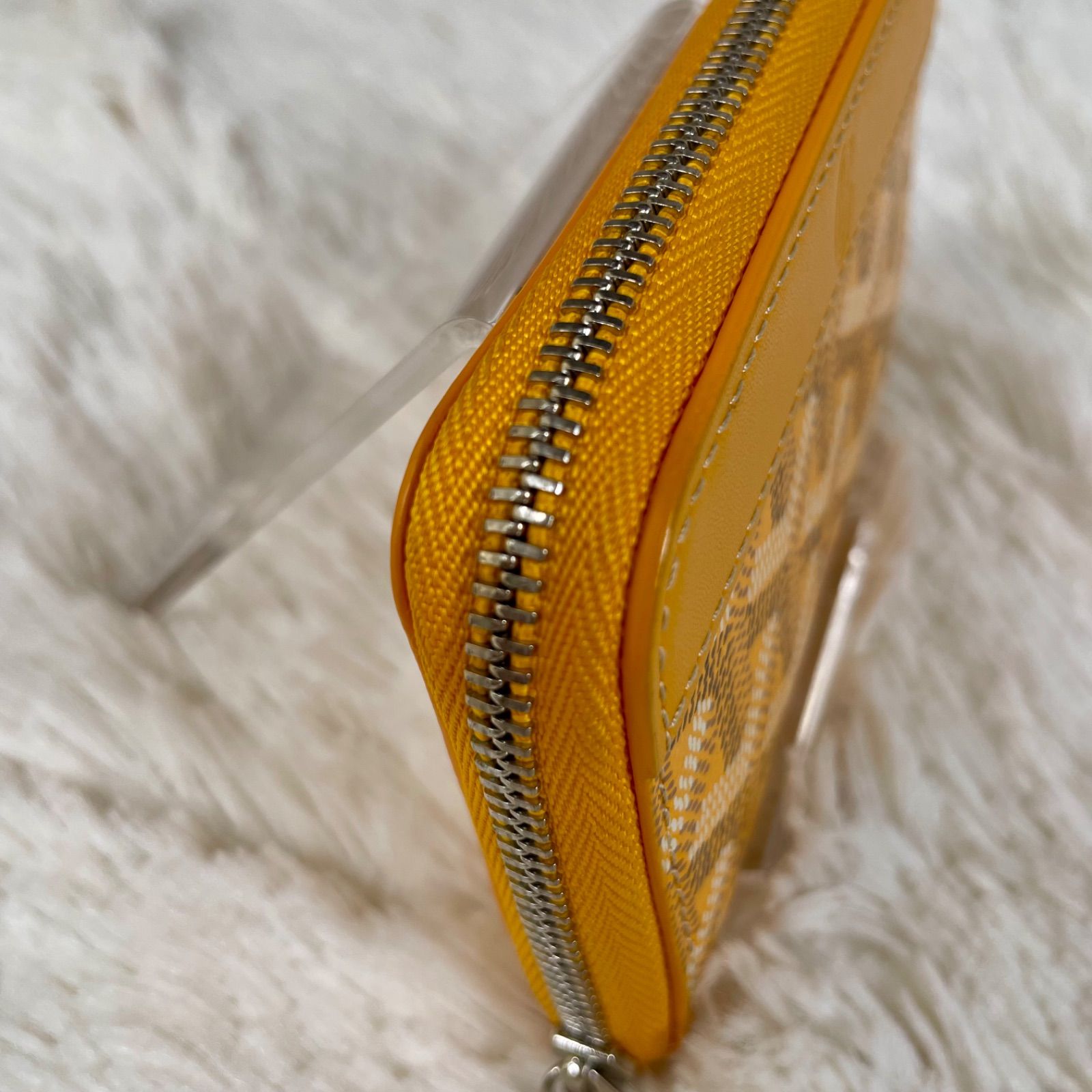 美品】GOYARD ゴヤール マティニョン ミニ コインケース イエロー 