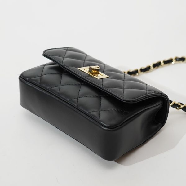 【美品】MILOS ミロス　キルティング2wayバニティバッグ　ショルダー　黒 MILOS/ミロス】 キルティング2wayバニティBAG◇ | ラ トータリテ