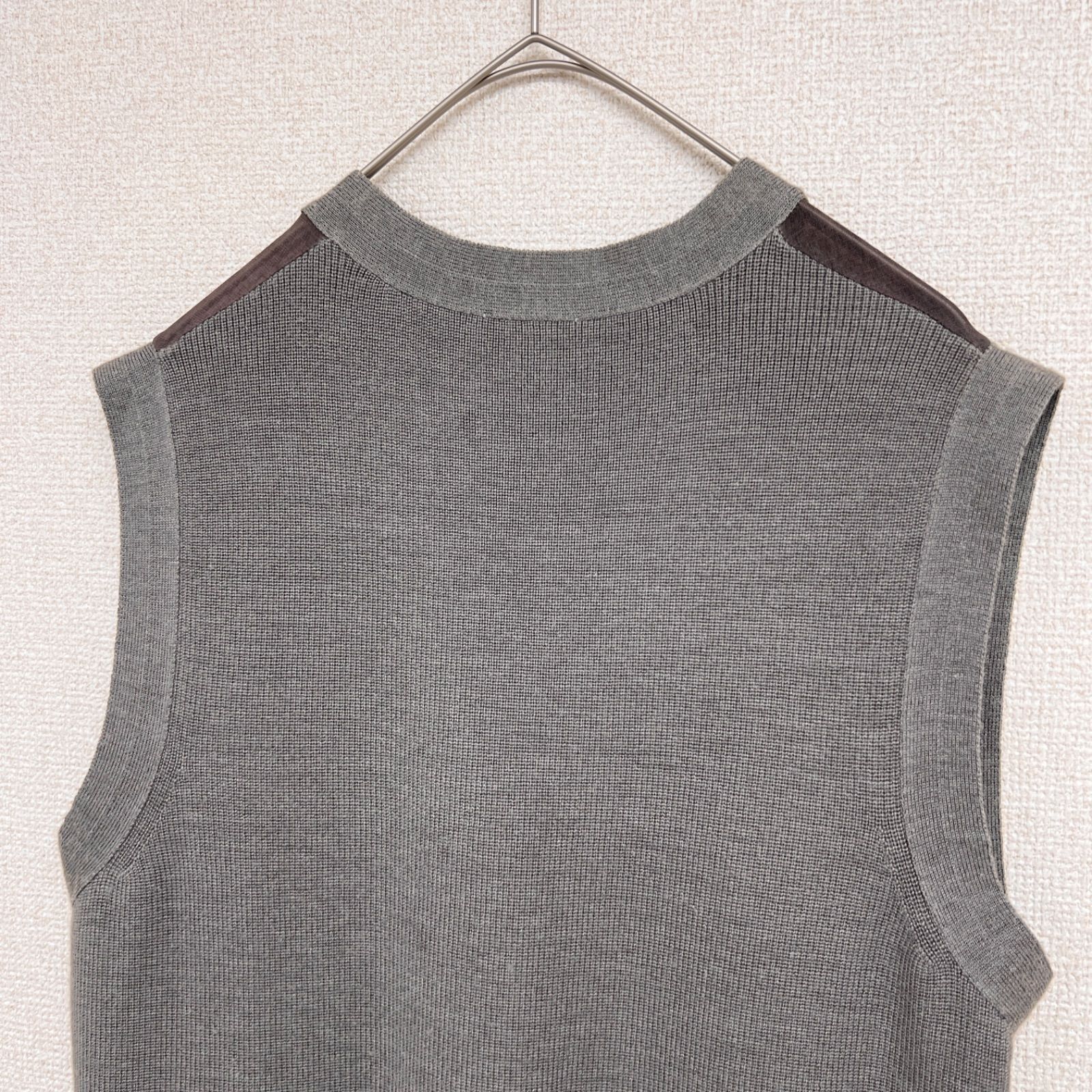 anndemeulemeester ニットベスト ANN DEMEULEMEESTER アンドゥムルメステール ニット切替ベスト