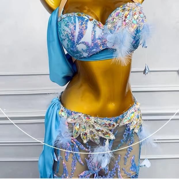 ベリーダンス衣装 トップスブラ スカート インナーパンツ付 オーダーメイド 新着 ベリーダンス 衣装 コスチューム トップス ロングスカート