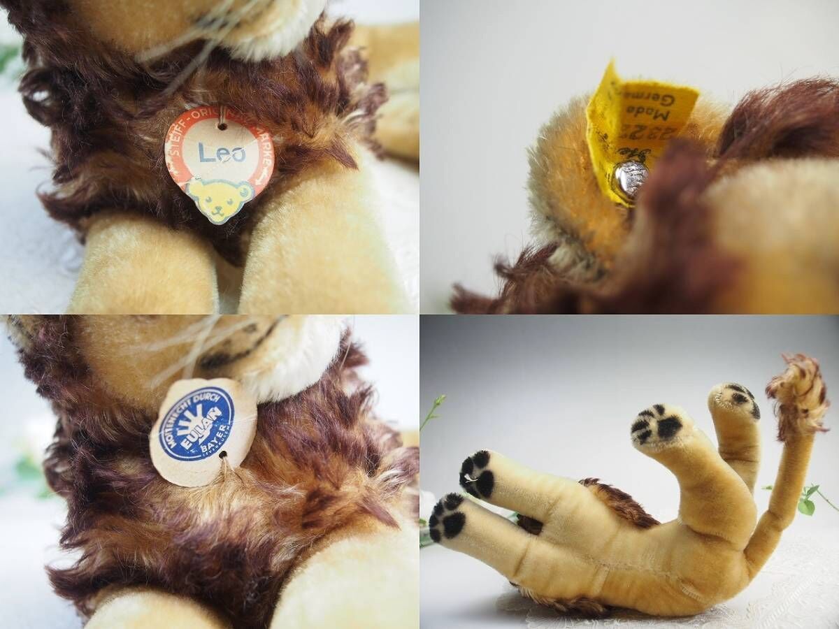送料無料☆シュタイフ☆Leo Lion 22cm ID完品☆(初期№タグ付き)レオ