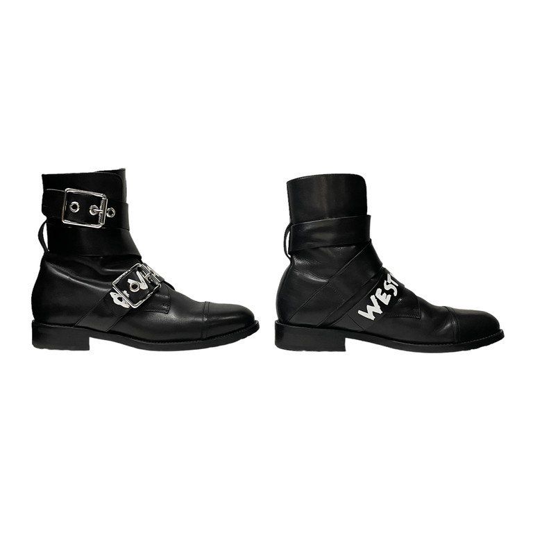 Vivienne Westwood 19AW ALEX BOOT BLACK GRAFFITI CALF LEATHER Vivienne Westwood 19AW ALEX BOOT BLACK GRAFFITI CALF LEATHER