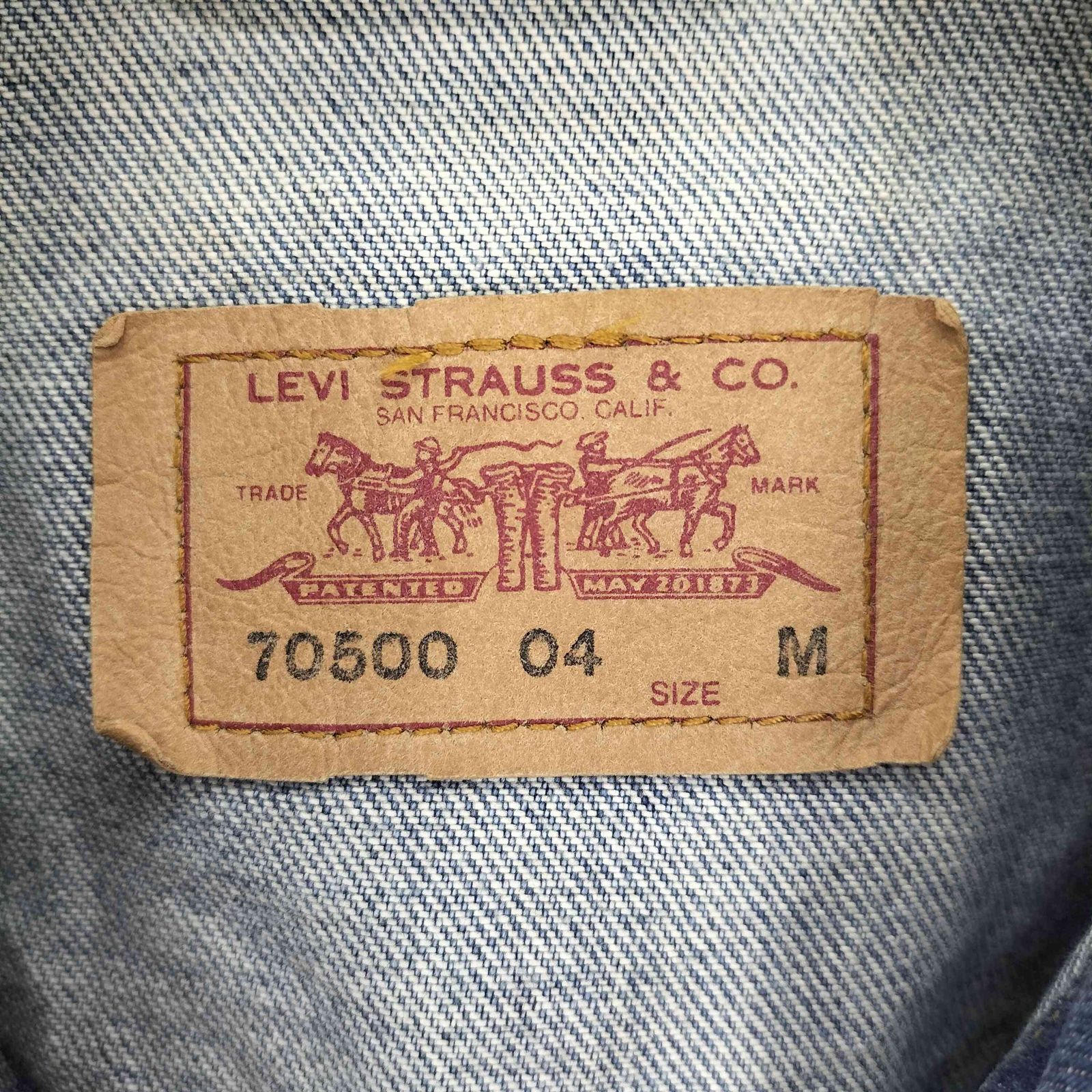 リーバイス Levis 00S チュニジア製 EURO ユーロ 70500 4TH ボタン裏 