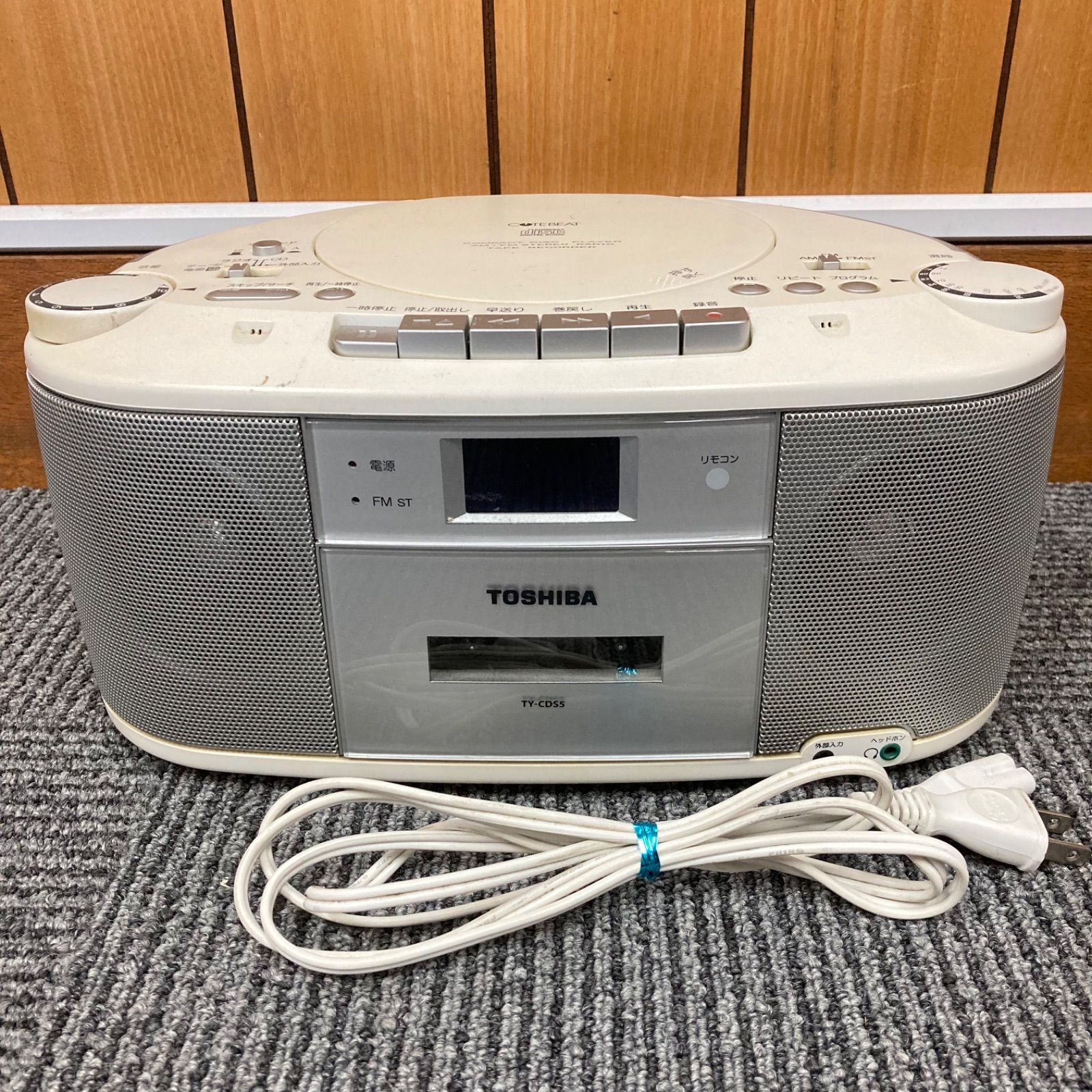 東芝(TOSHIBA) CDラジオカセットレコーダー TY-CDS5 - メルカリ