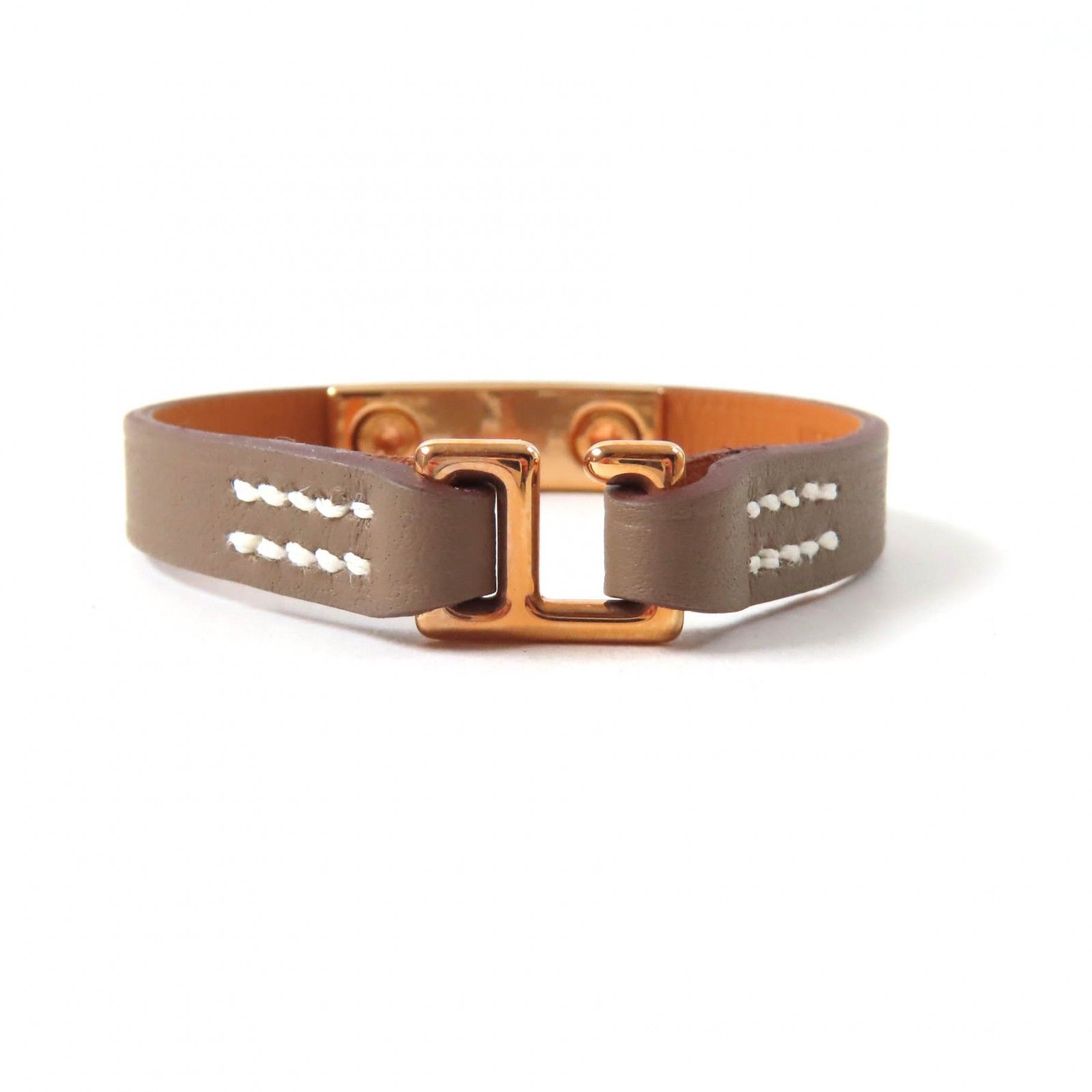 未使用品☆HERMES エルメス リヴァル・ミニ エトゥープ コリエ