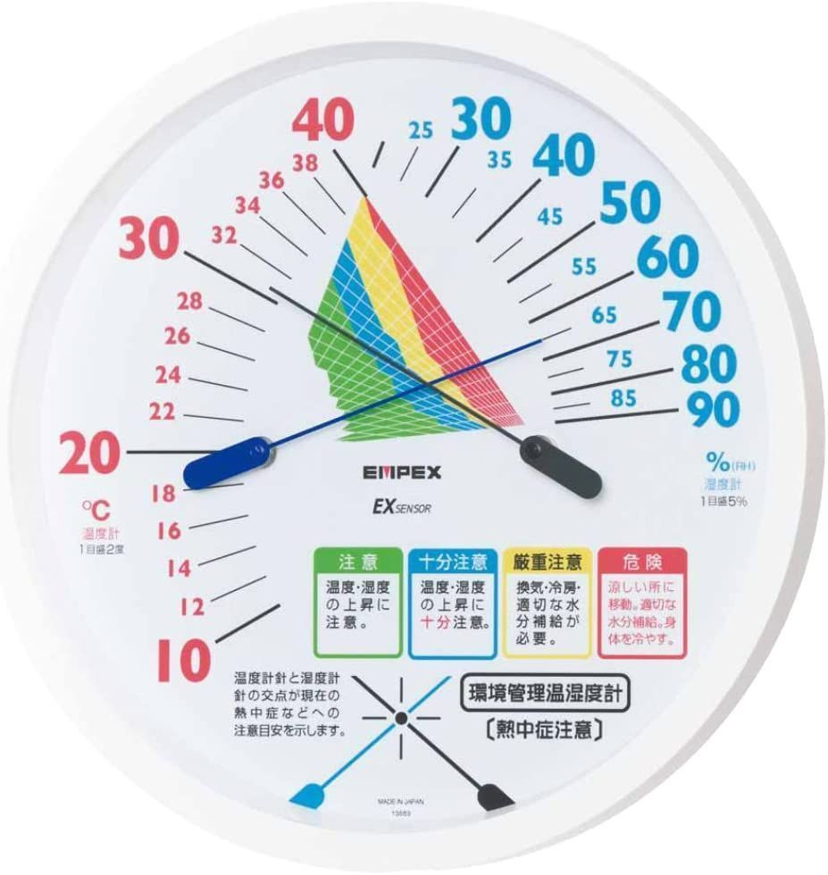 エンペックス 生活管理温室度計