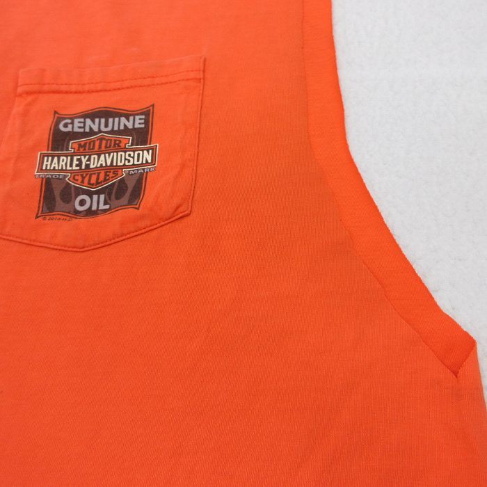 XL/古着 ハーレーダビッドソン ノースリーブ Tシャツ メンズ