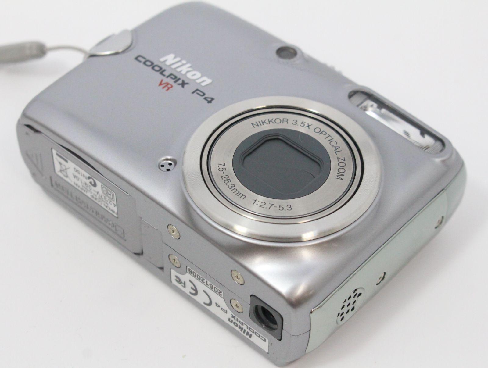 Nikon COOLPIX P4 VR シルバー約810万画素／光学3.5 【公式通販】