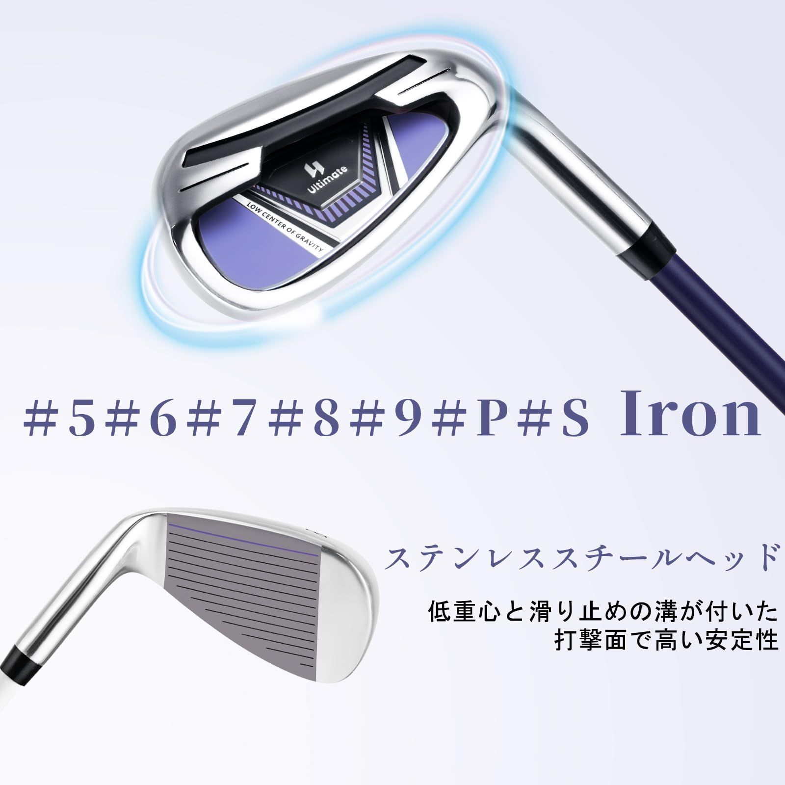 ゴルフクラブセット PRGR XXIO 13本キャディバッグ1本ヘッドカバー4本