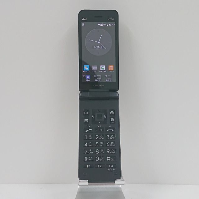 KYF42 5台 GRATINA KYF42 au ブラック 送料無料 本体 c09682 - メルカリ