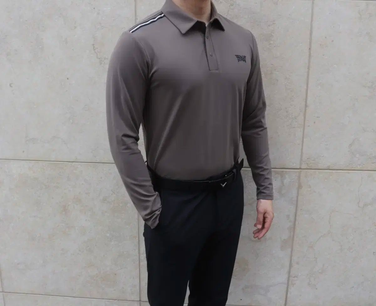 メンズゴルフウェア pxg ESSENTIALS カラー ロングスリーブ Tシャツ