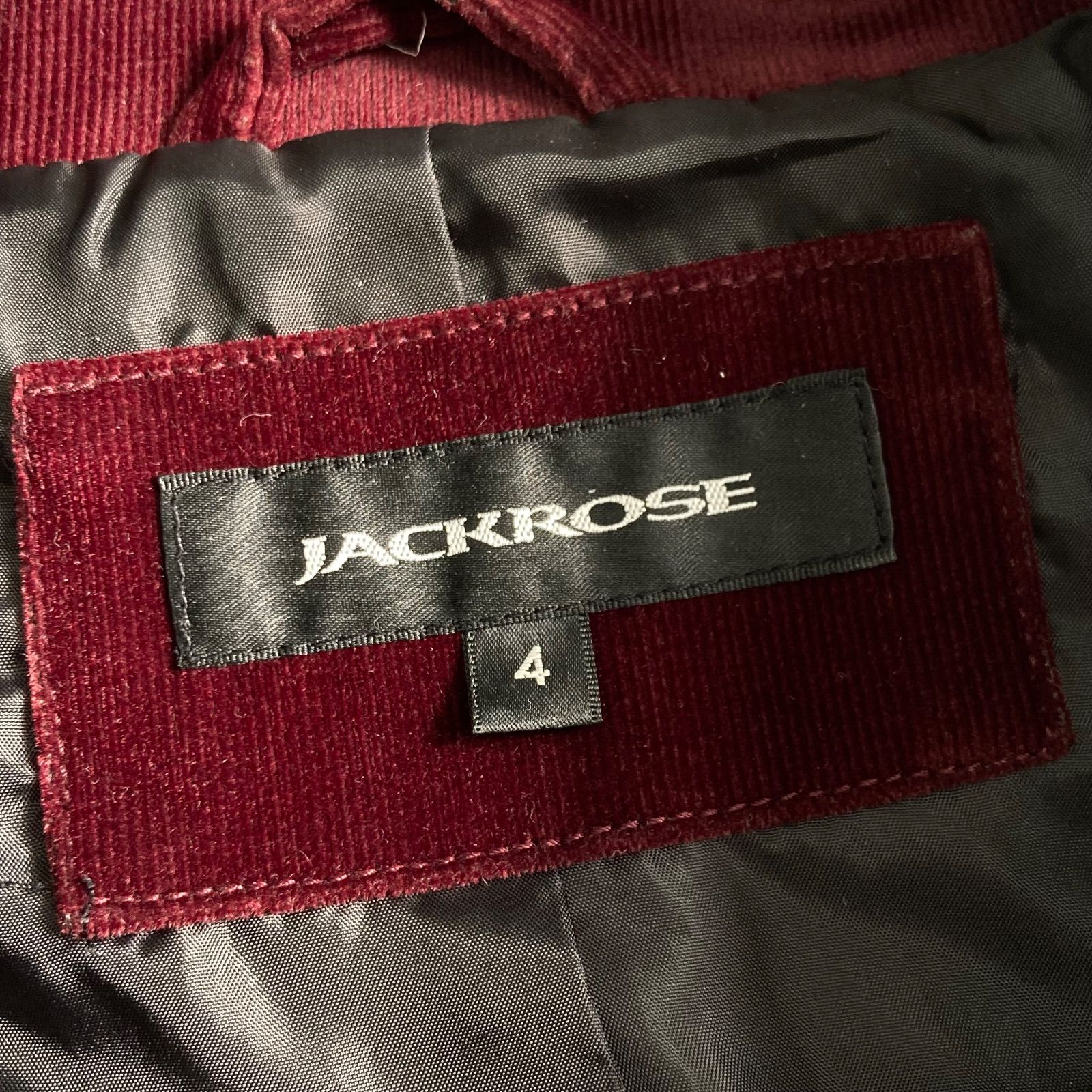 JACKROSE コーデュロイ ダブルライダースジャケット ワインレッド