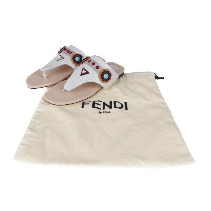 FENDI フェンディ レザーサンダル サイズ8 | gulatilaw.com