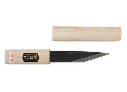 新品 昭三作 横手小刀 サヤ入 黒打 1-105B 105mm