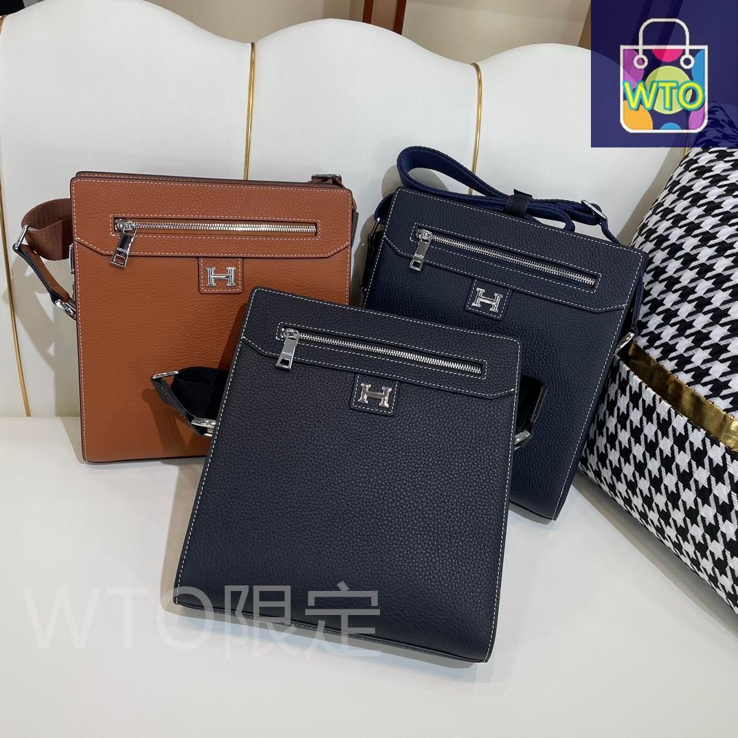 HERMÈS ブラック サコッシュ HERMES エルメス ショルダーバッグ サックアデペッシュ 21 トゴ