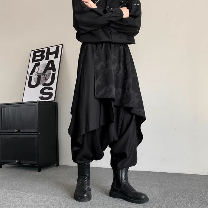 新品 MOYURU 萠 モユル サルエルパンツ ブラウン Mサイズ Lサイズ 未使用 タグ付き MOYURU サルエルパンツ 立体裁断 サイズ M〜L