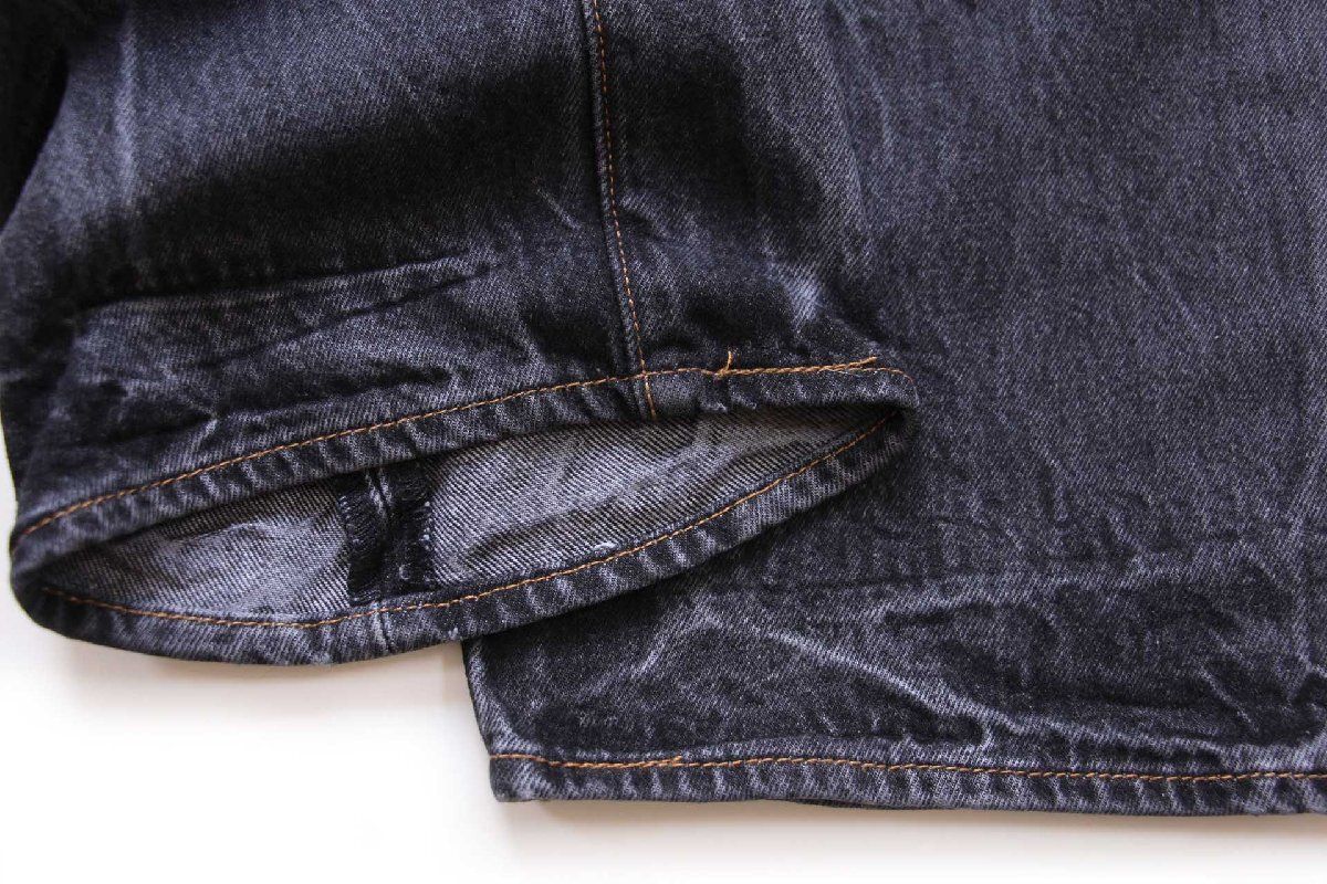 00s 501 levi's 先染め　ブラックデニム　リーバイス　フェード Levi's 00s ポーランド製 Levi'sリーバイス 501 ブラック デニム