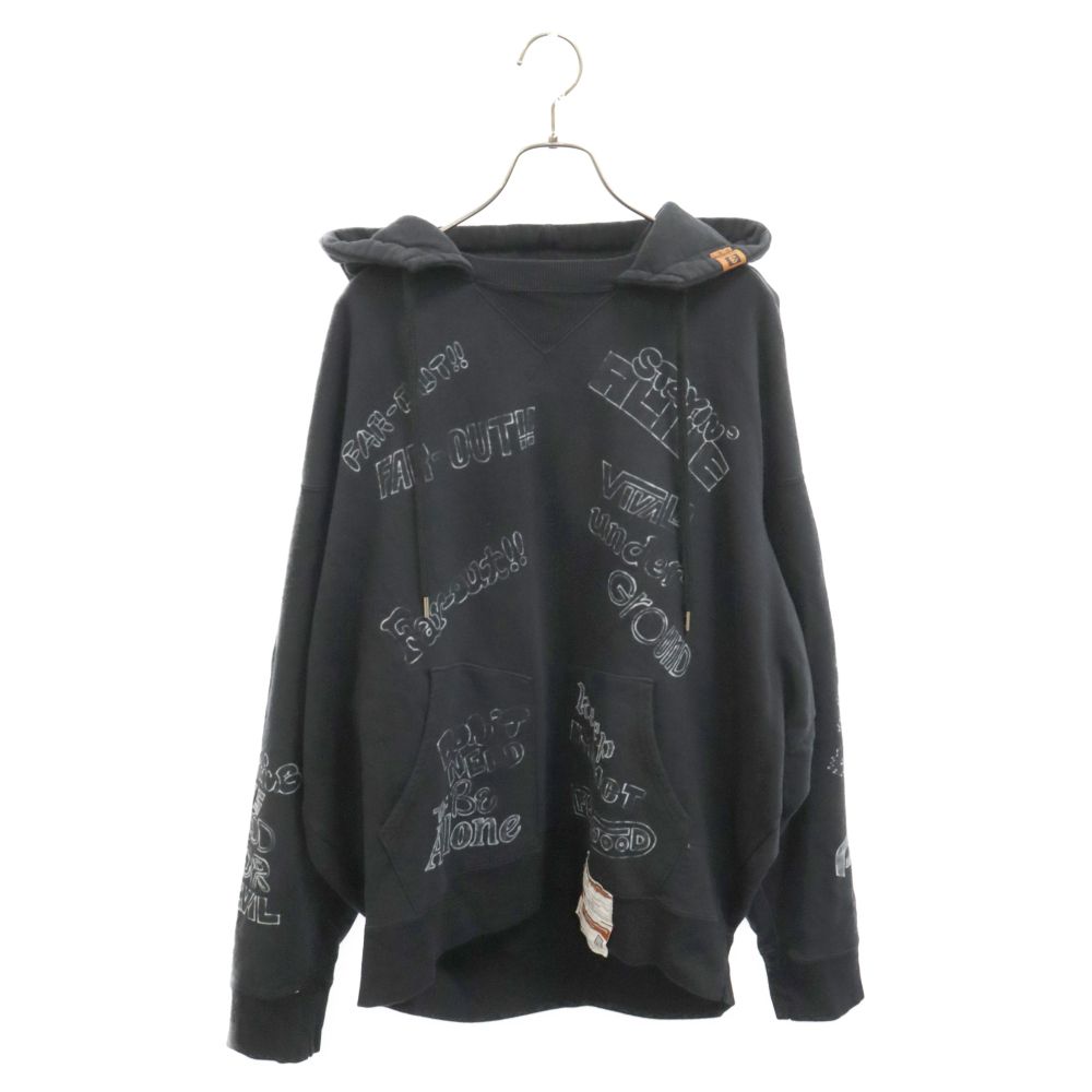 MIHARA YASUHIRO (ミハラヤスヒロ) 21AW Wide Back Hoodie ペイント 