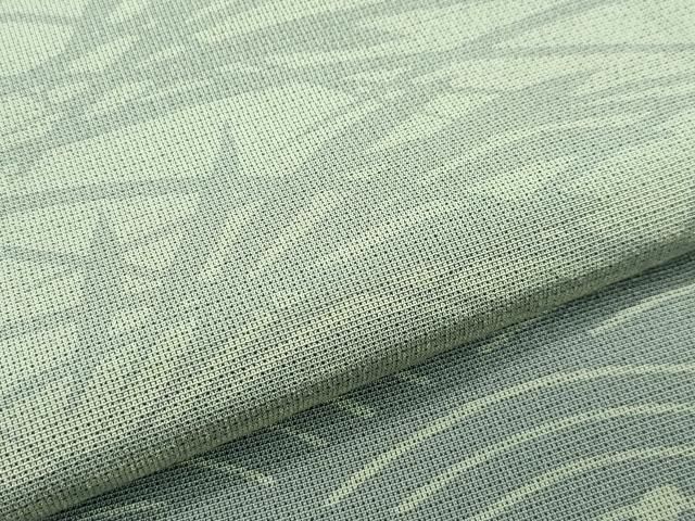 平和屋着物□極上 訪問着 本塩沢 やまだ織 藤倉守正 雪の中のきれ 立波