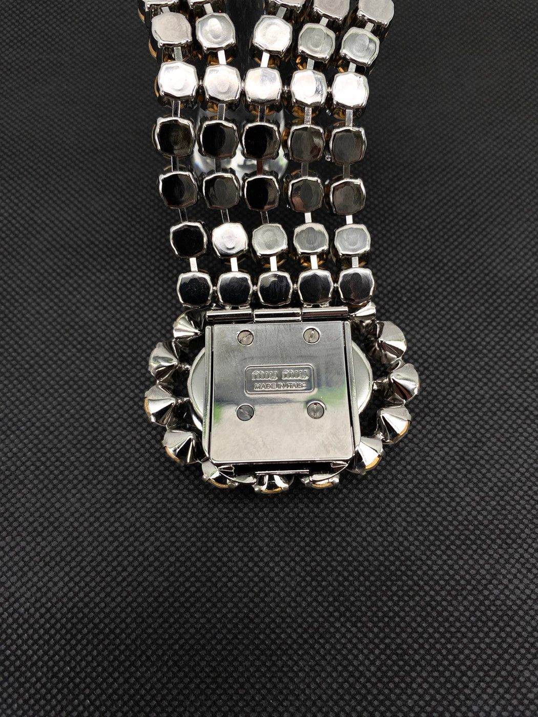 MIU MIU ラインストーン ビジュー ブレスレット 青 9251 MIU MIU ラインストーン ビジュー ブレスレット 青 9251 新品