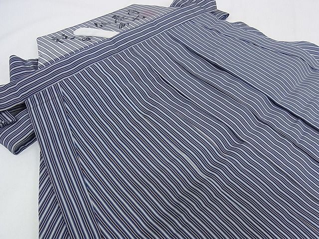 平和屋本店□極上 男性 人間国宝 甲田綏郎 精好仙台平 行灯袴 縞 正絹