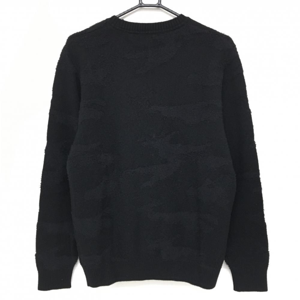 キャロウェイ レッドレーベル セーター 黒 地模様 ロゴシルバー メンズ L ゴルフウェア 2025年モデル Callaway