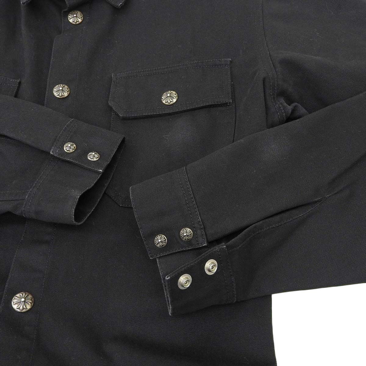 クロムハーツ ワークドッグ クロスボールボタンジャケット 黒 ブラック JPタグ CHROME HEARTS クロムハーツジャケット WORK DOG ワークドッグ