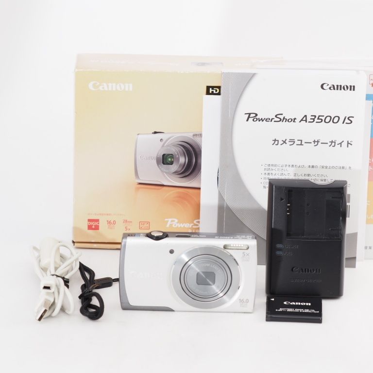 3736 CANON パワーショット A3500IS シルバー キヤノン POWERSHOT A3500IS シルバー 有効画素数：約1、600万