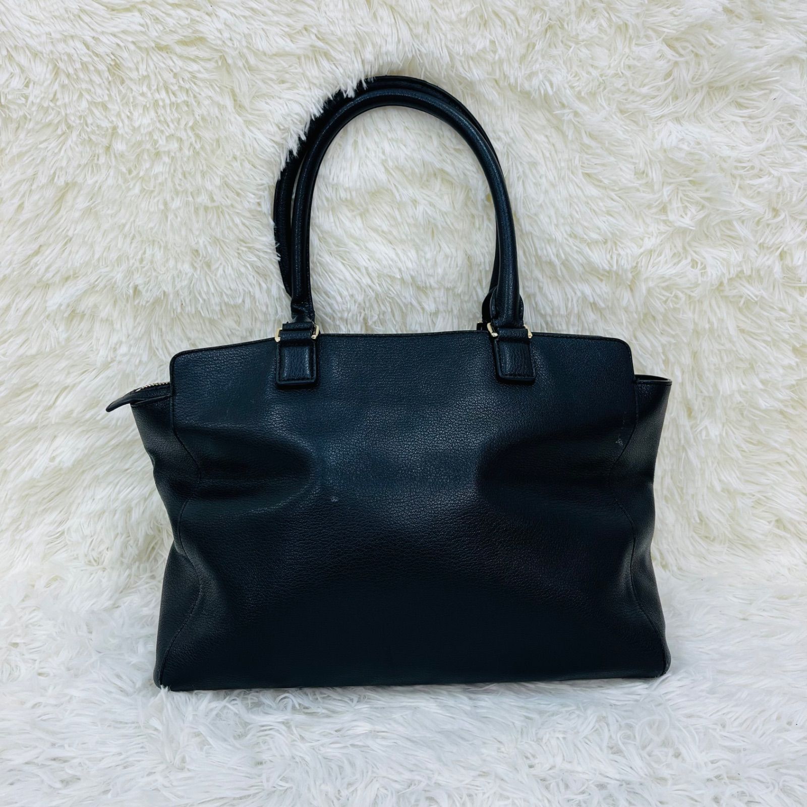 Paul Smith ポールスミス トートバッグ ハンドバッグ インセットストライプロゴ ブラック 本革レザー マルチストライプ A4サイズ