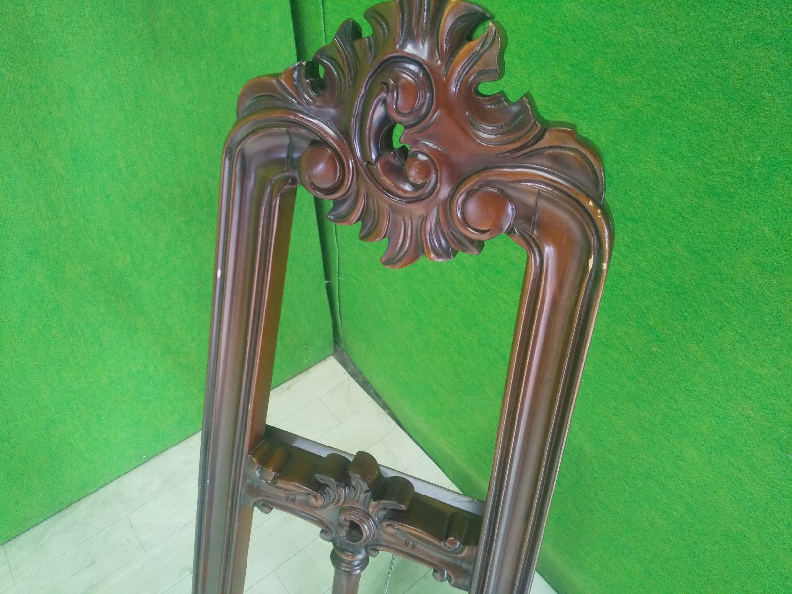 イーゼル コモ マホガニー製■絵画・立て看板・ウェルカムボード■C-1516 イーゼル コモ マホガニー製□絵画・立て看板・ウェルカムボード□C