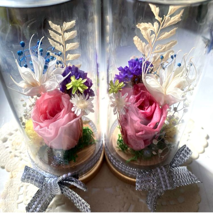 仏花 御供え花 2対セット ピンク プリザーブドフラワー 仏花 お供え花 #対