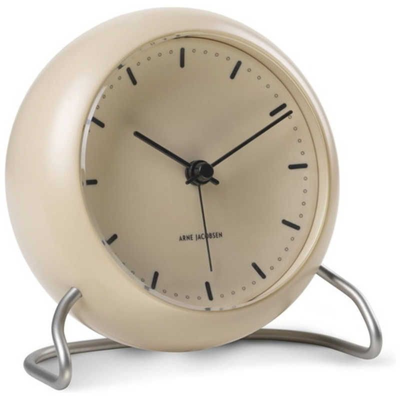 インテック 置き時計 City Hall Table Clock 11cm beige ARNE JACOBSEN アルネ ヤコブセン AJ43693