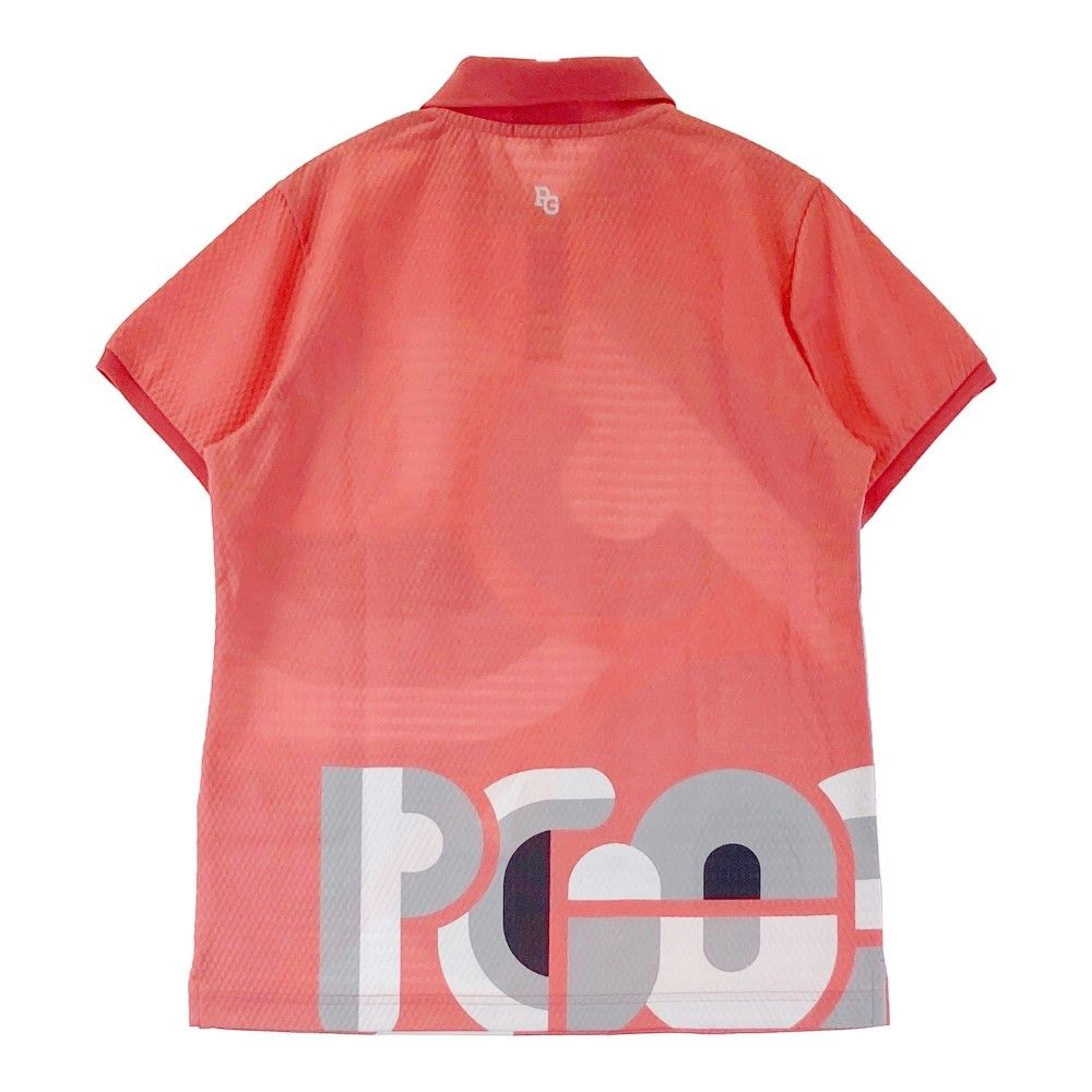 サイズ 1 PEARLY GATES パーリーゲイツ モデル 半袖ポロシャツ ビッグロゴ ピンク系 240101282986 ゴルフウェア レディース ストスト