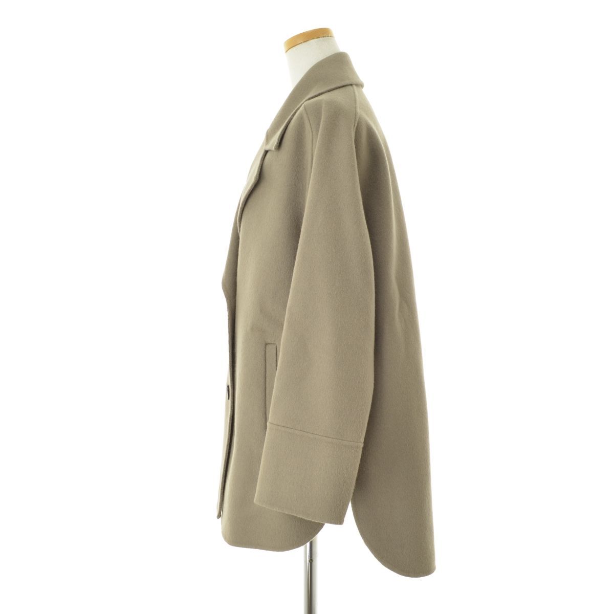 LAUTREAMONT】21AW 310417152 Aラインクラシックハーフコートウール 