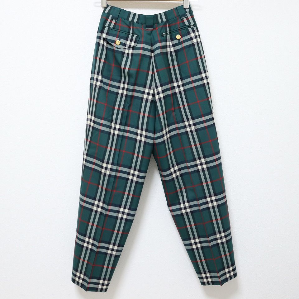 バーバリー BURBERRYS ヴィンテージ チェック パンツ 金ボタン 884946n