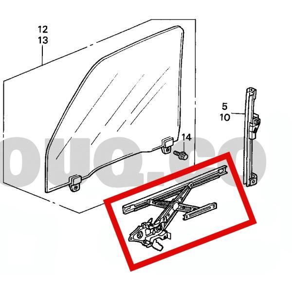 ☆ホンダ純正新品☆EK4 EK9 シビック タイプR フロントドア パワーウインドウ レギュレーター 左側 LH CIVIC TYPE-R - メルカリ