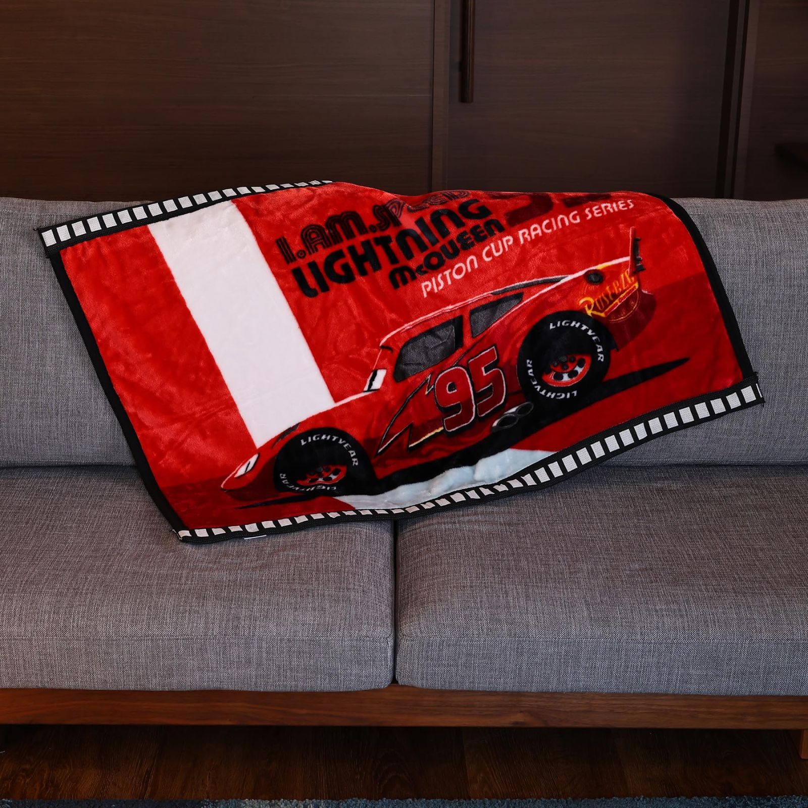 スピードチャンピオン カーズ ひざ掛け 約H70×W100cm 丸眞