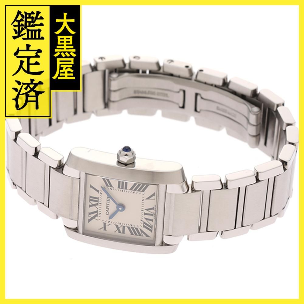 Cartier カルティエ 時計 タンクフランセーズSM W51008Q3 ホワイト文字盤 SS クォーツ レディース（2148103623950）M【200】  - メルカリ