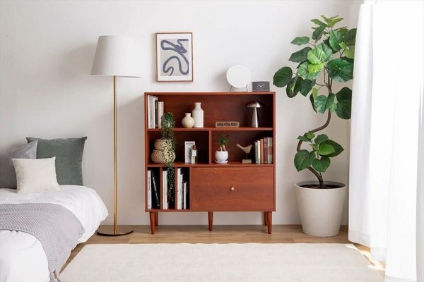 送料無料 幅100cm 引き出し付き本棚 キャビネット 収納 WWW_NOITHATQUANGTHANH_NET