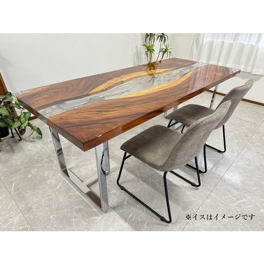 ダイニングテーブル　カウンターテーブル　レジンテーブル　キッチン　椅子 mecha-kucha1_60405e